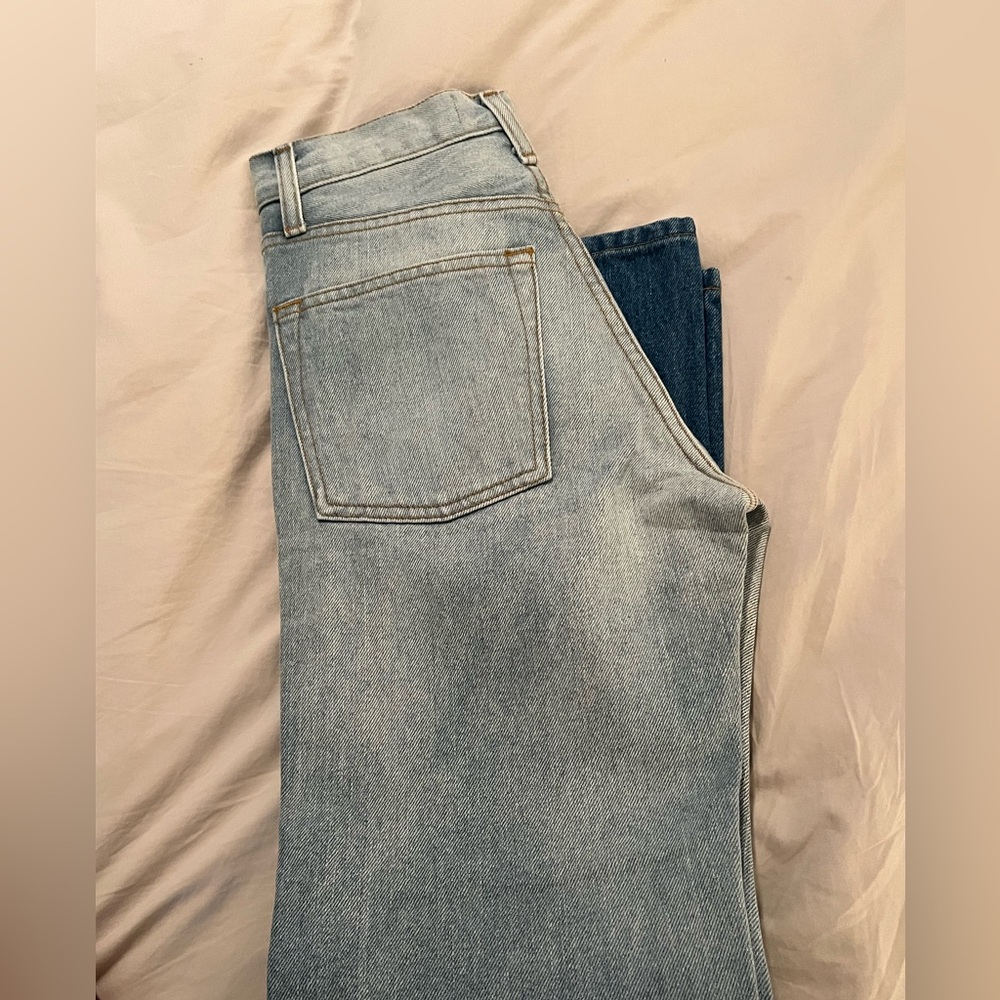 Brandon Maxwell Blue Straight Jeans Classic Style